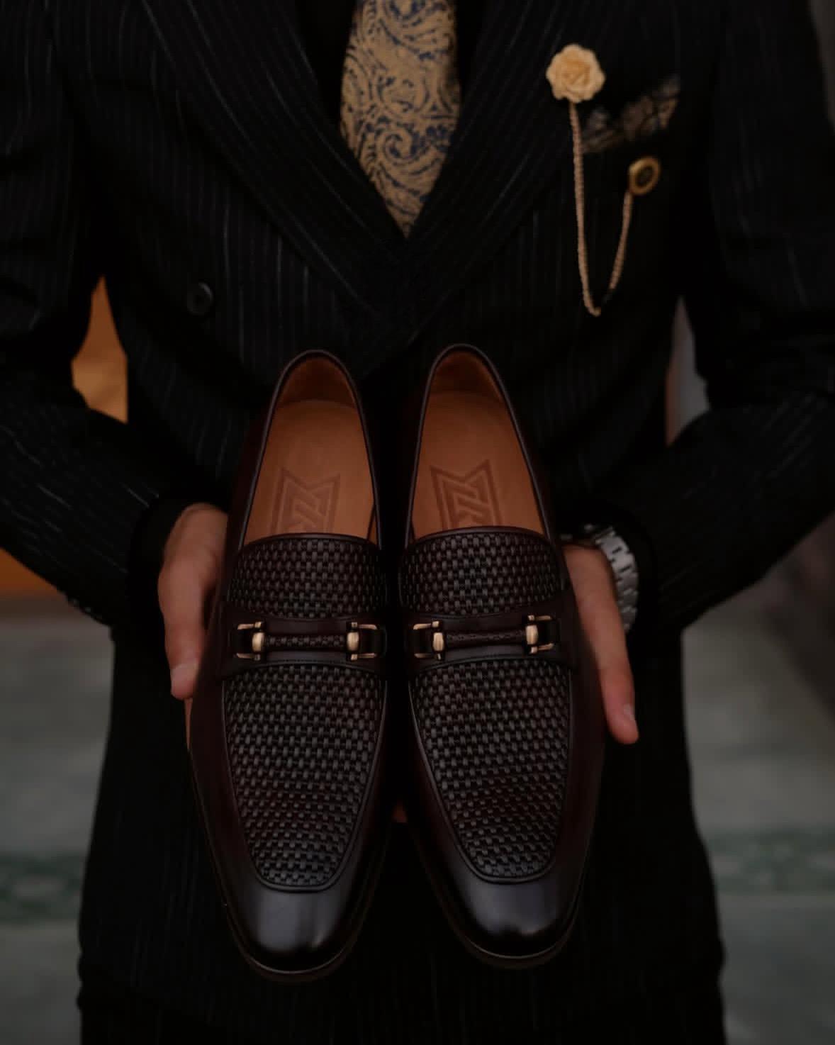 Men’s Dark Brown Leather Loafers – Stylish, Comfortable & Perfect for Suits