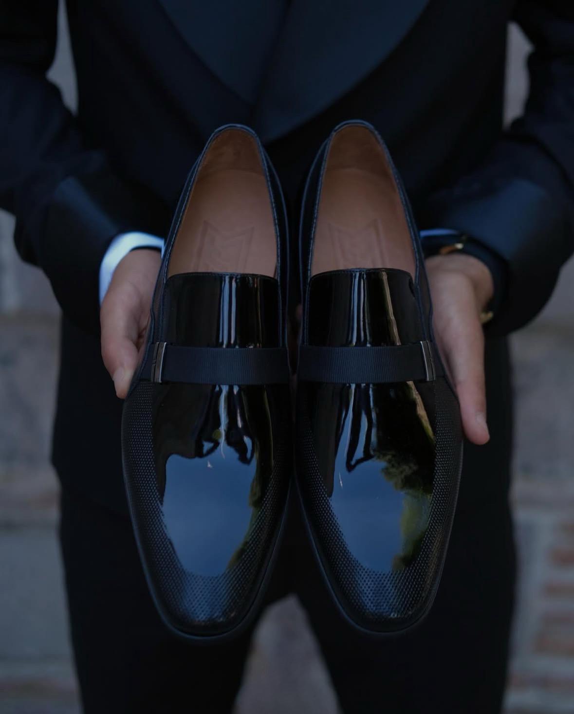 Men’s Patent Leather Tuxedo Loafers – Sleek, Comfortable & Formal | Bay Area