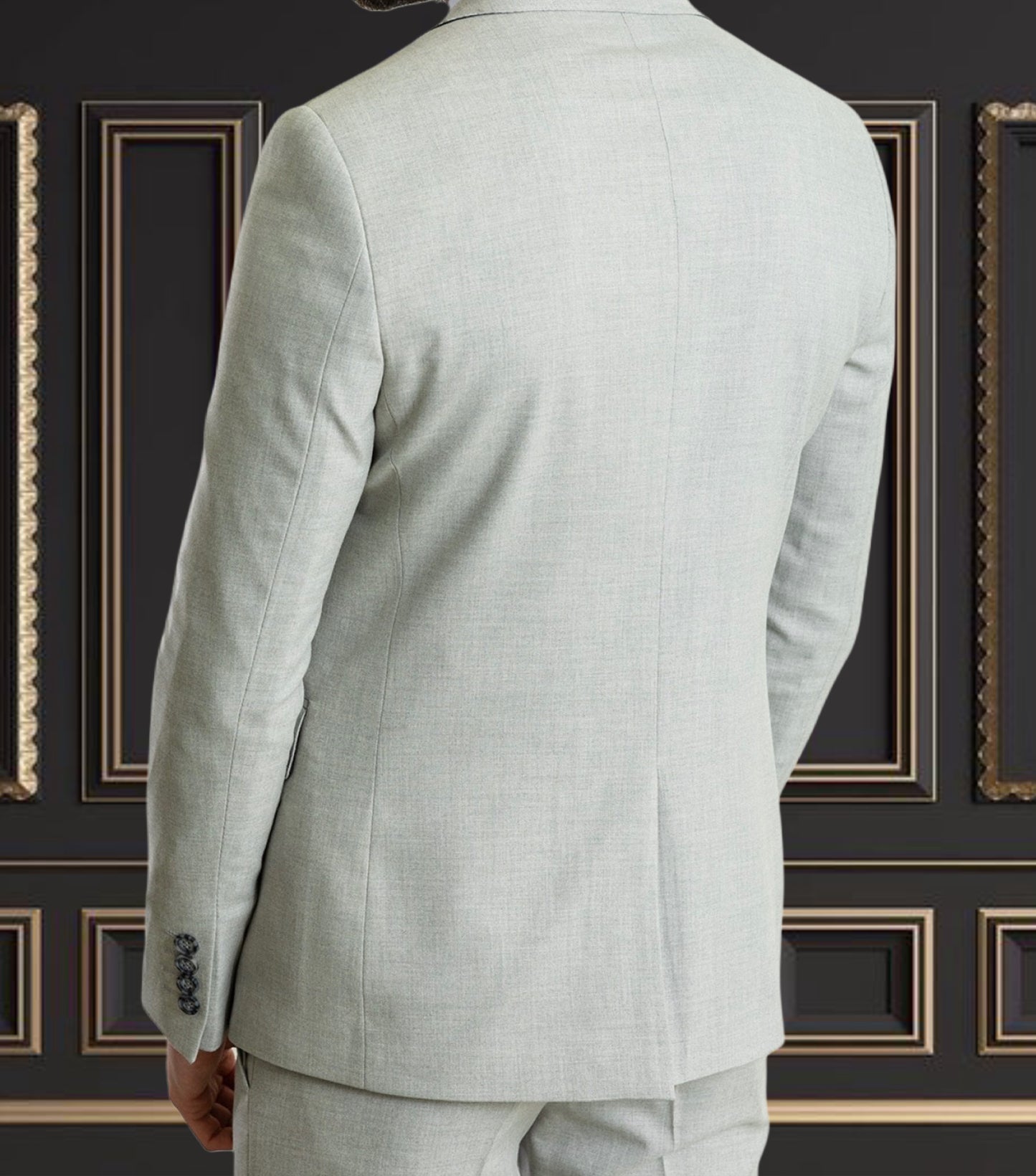 Light Grey Suit | 3 Piece Slim Fit Suit | Wool Fabric