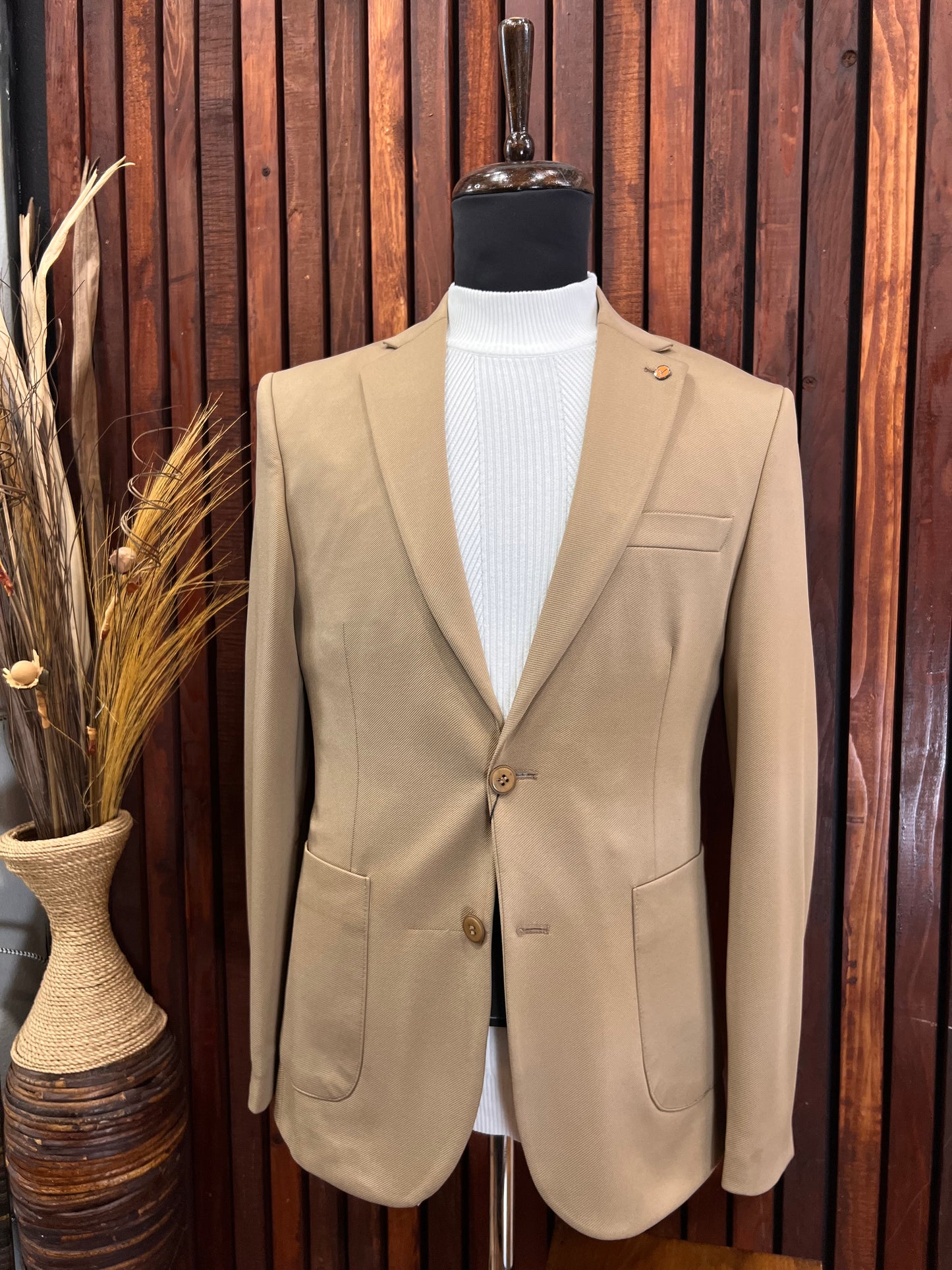 Men’s Slim Fit Tan / Camel Color Blazer | Sport Jacket