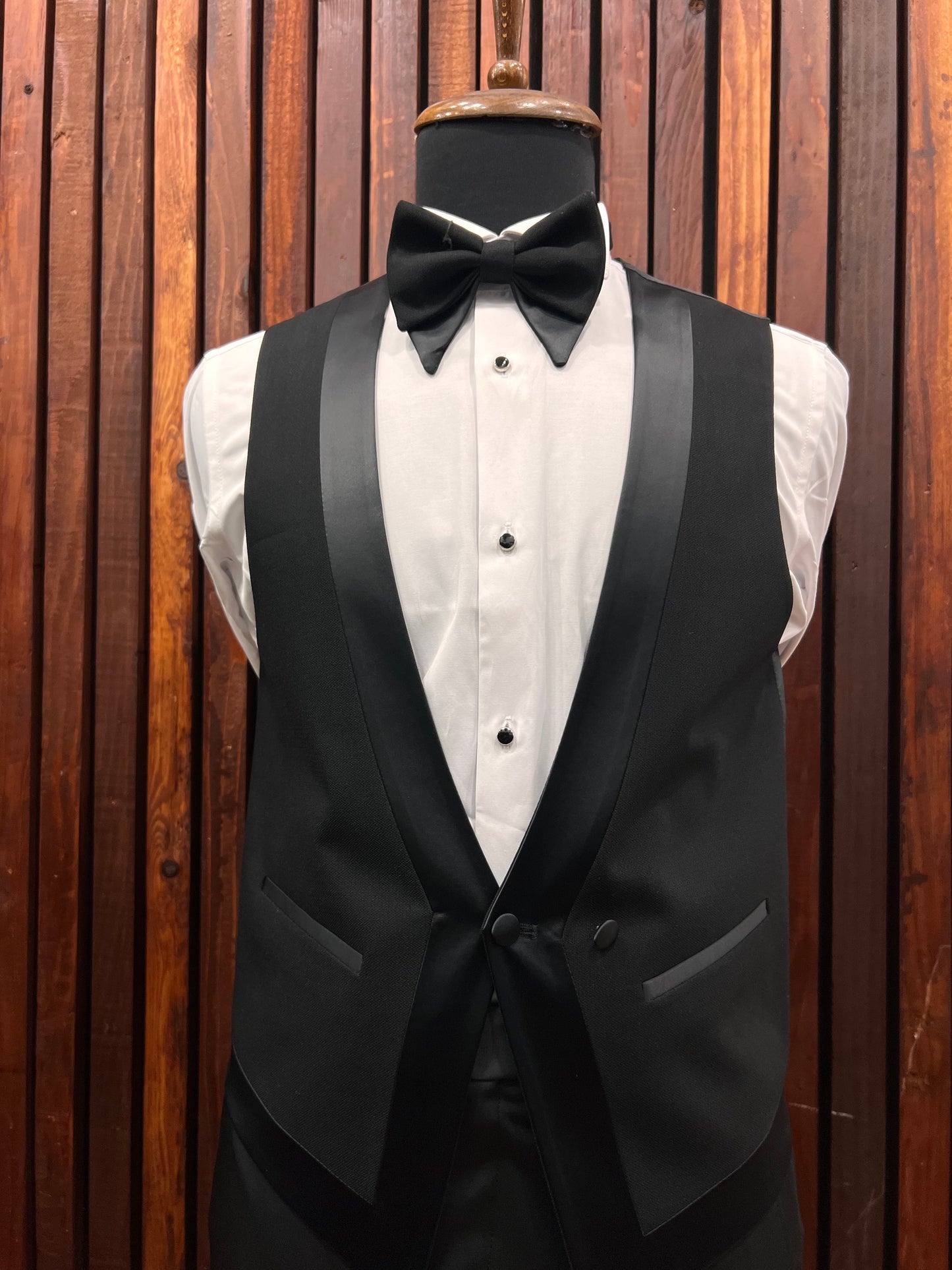 Premium Men's White Tuxedo with Black Peak Lapel & Black Pants – Elegant & Modern