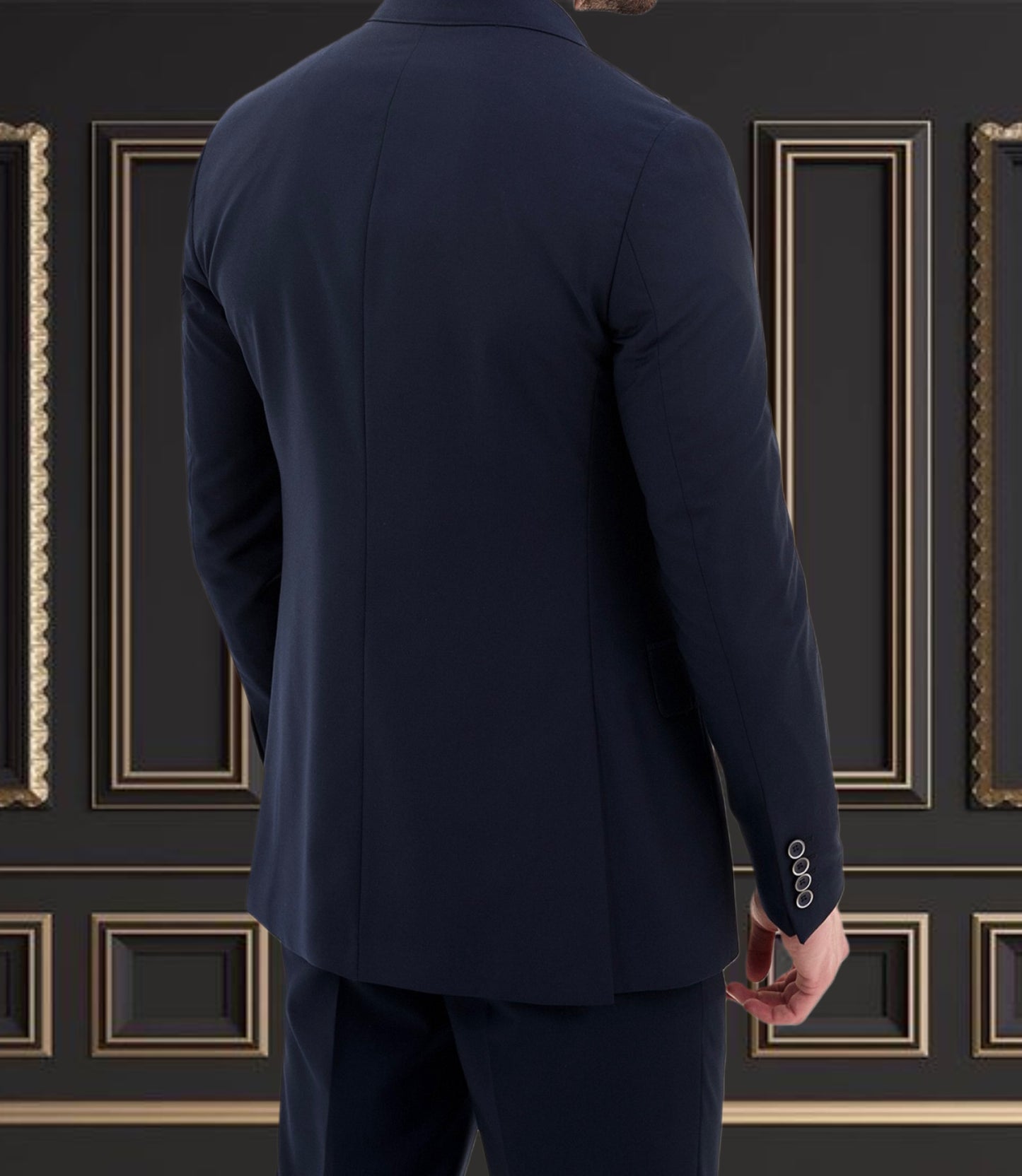 Dark Blue Suit | 3 Piece Slim Fit Suit | premium 4 way stretch