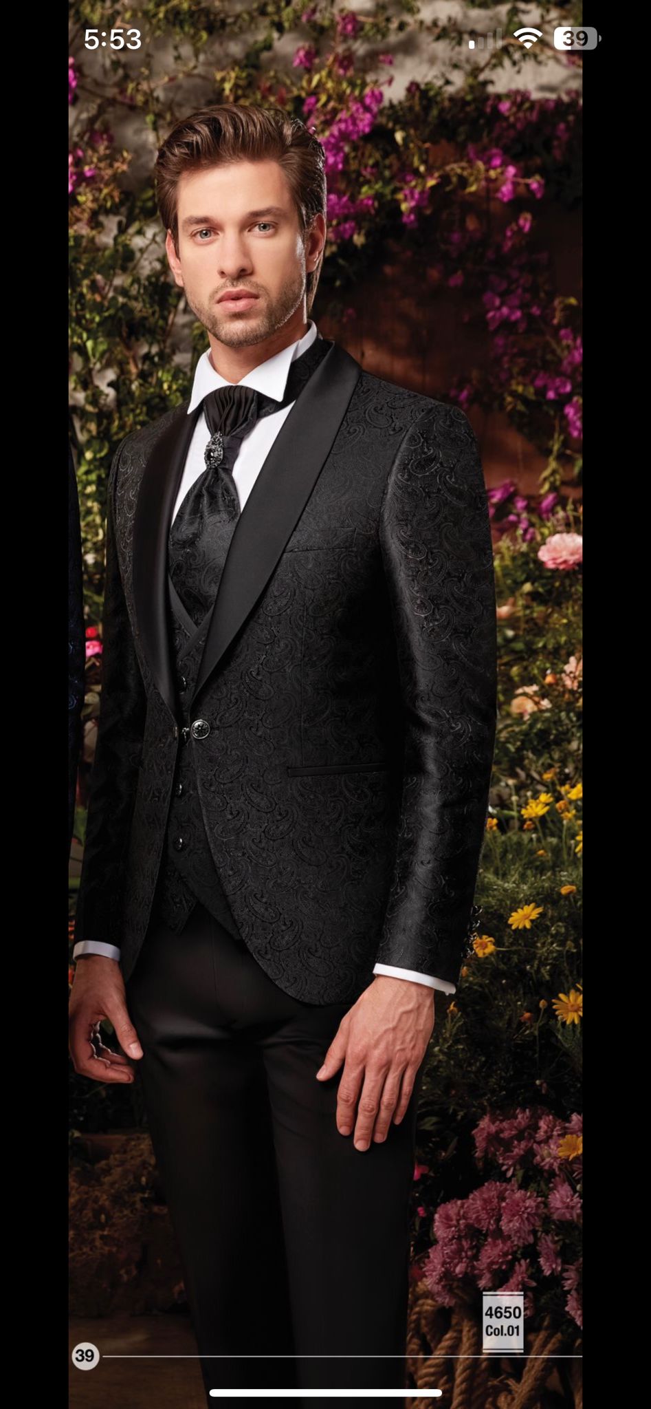 Men's Black Shawl Lapel Tuxedo | Formal Wear for Weddings & Galas