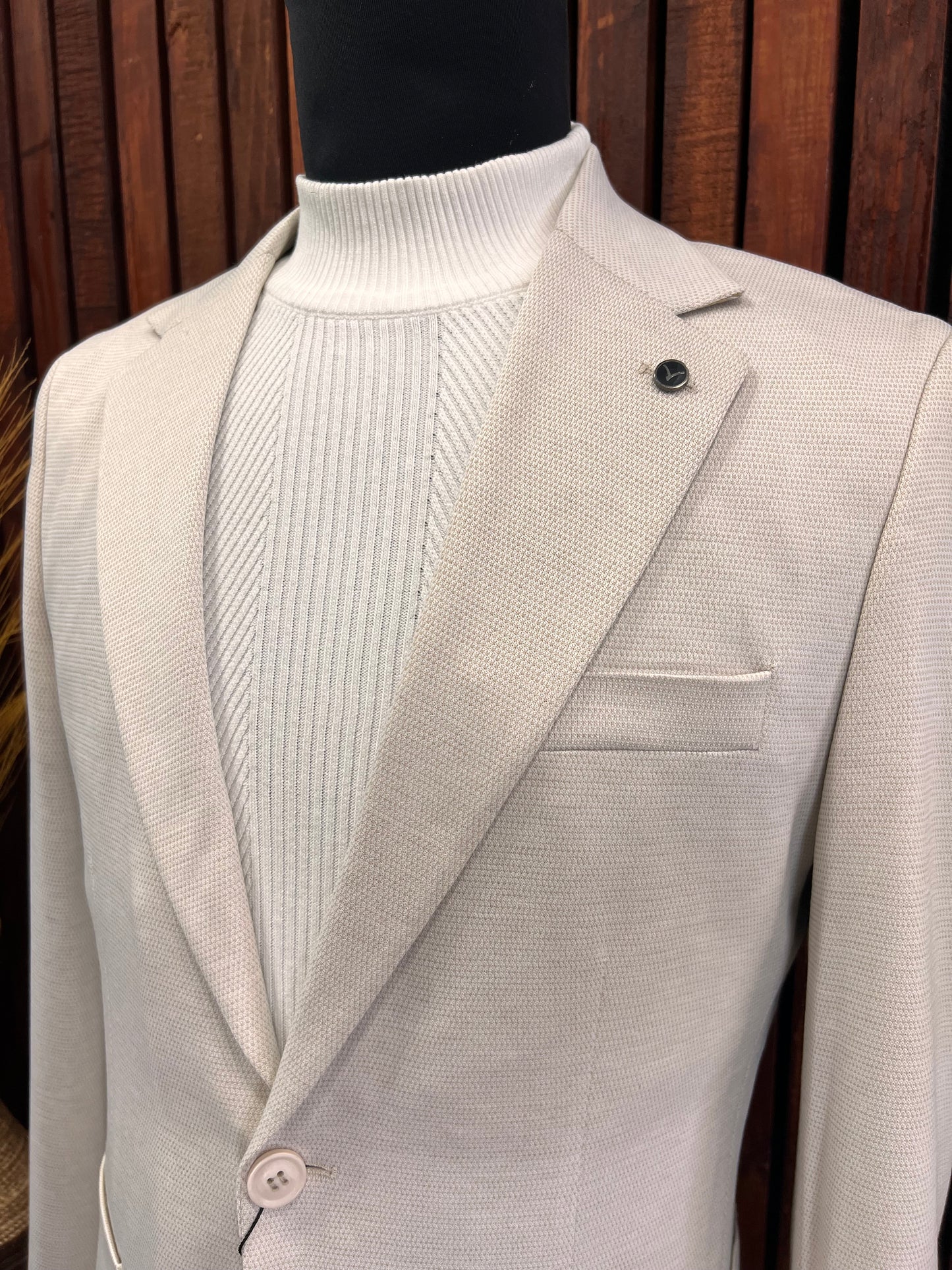 Men’s Slim Fit Beige Blazer | Sport Jacket