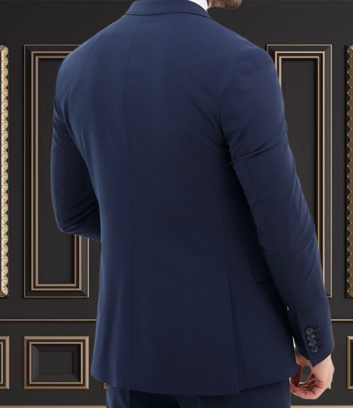 Dark Blue Suit | 3 Piece Slim Fit Suit | premium 4 way stretch