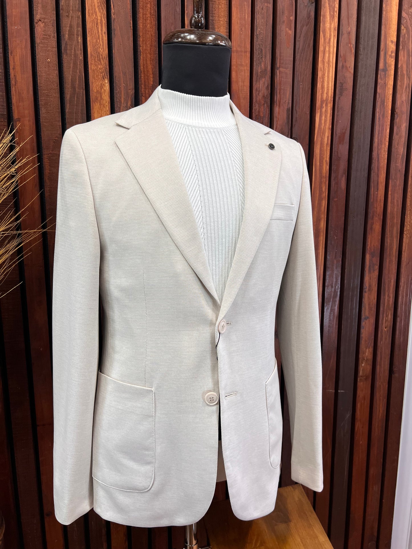 Men’s Slim Fit Beige Blazer | Sport Jacket