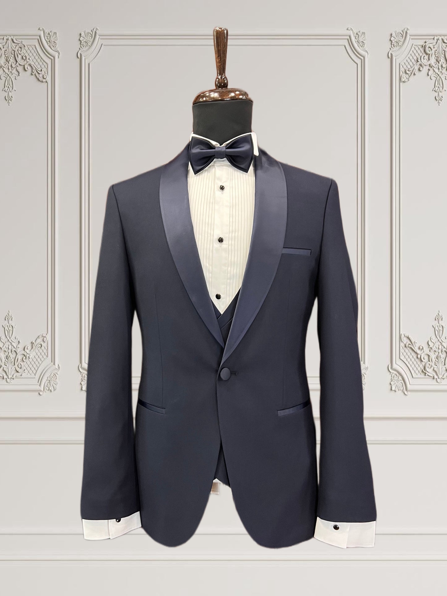 Men's Navy Slim Fit Tuxedo | Premium Formal Wear