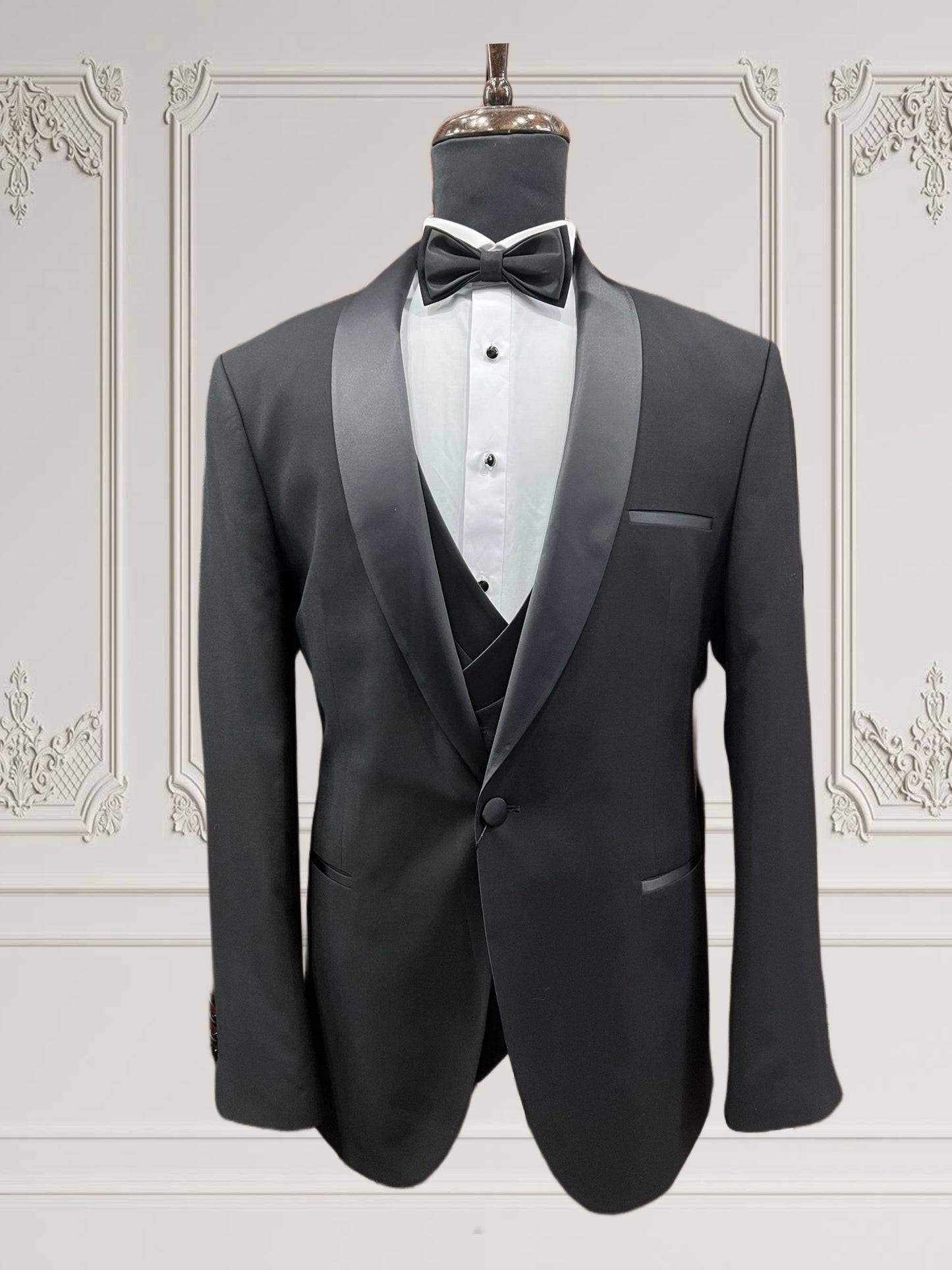 Men's Black Shawl Lapel Tuxedo | Weddings & Special Events