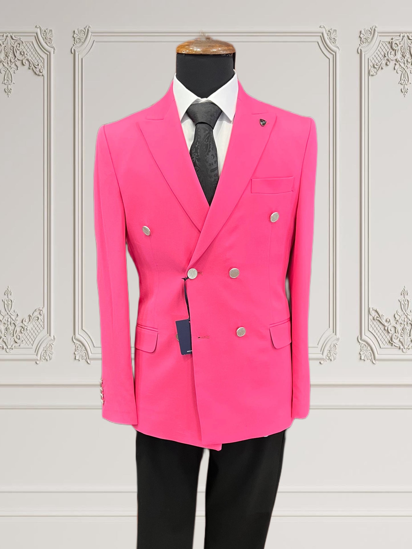 Pink Double Breasted Suit | Slim Fit | 2 piece