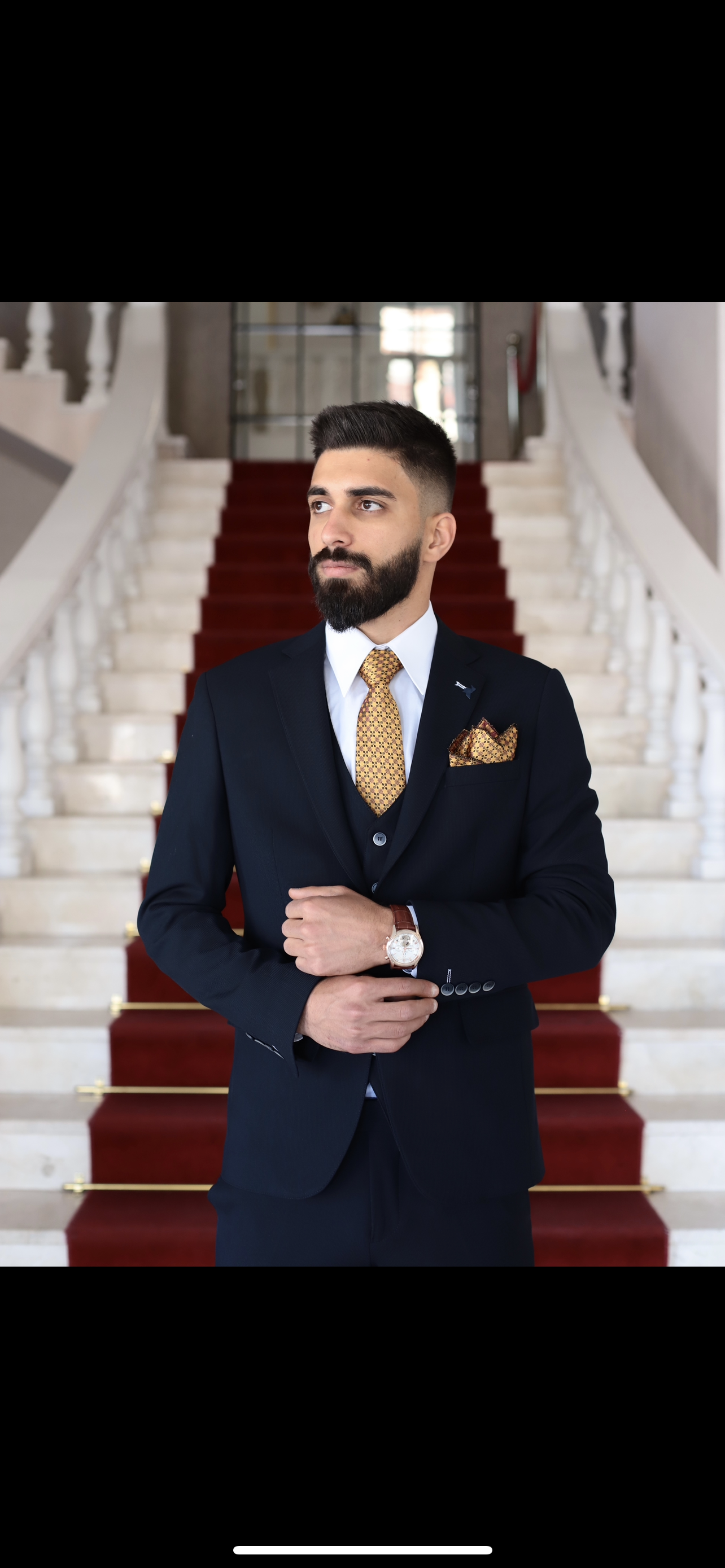 Navy Blue Suit | 3 Piece Slim Fit Suit | premium 4 way stretch