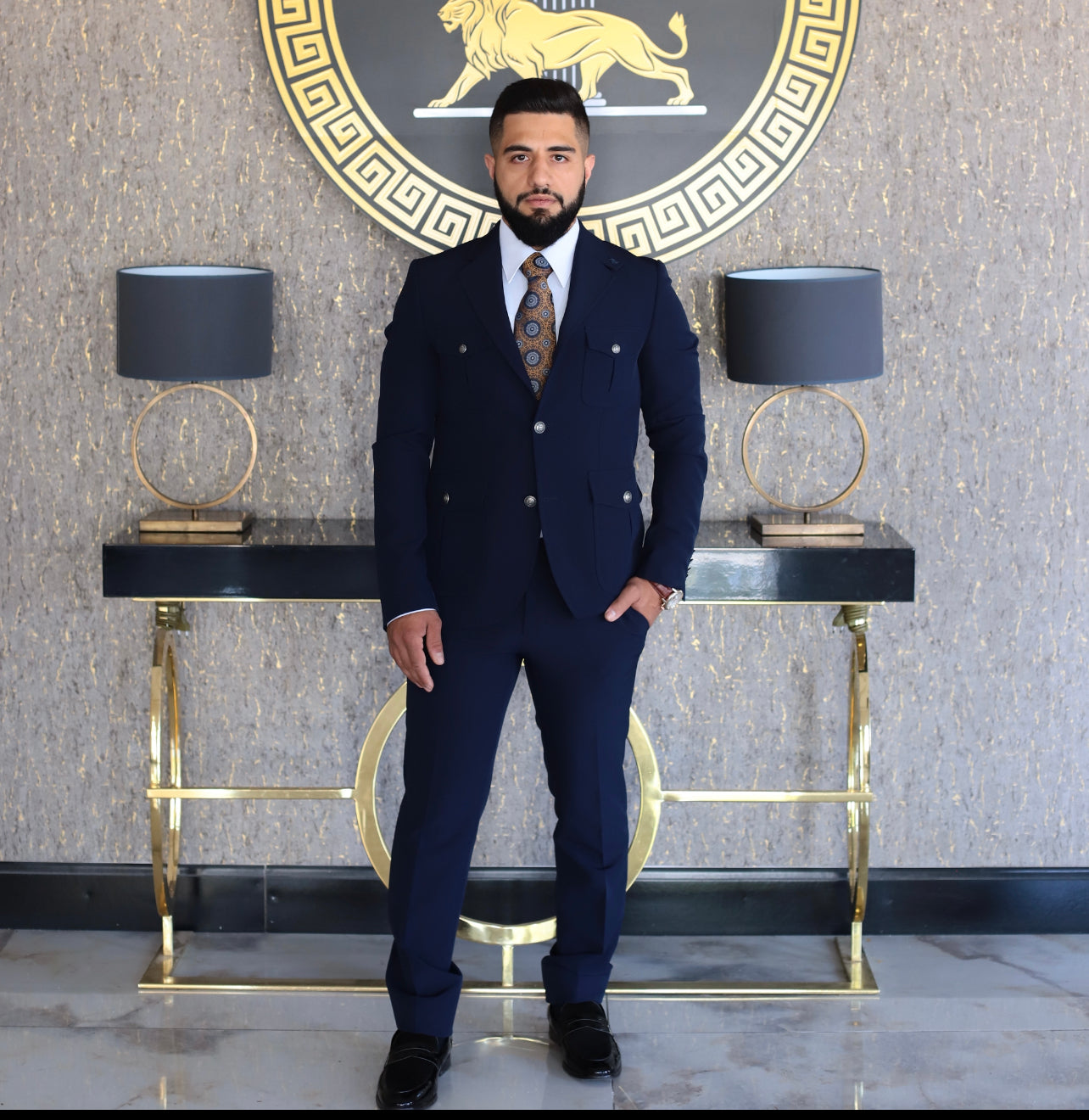 Navy Blue Suit | 2 Piece Slim Fit Suit | premium 4 way stretch