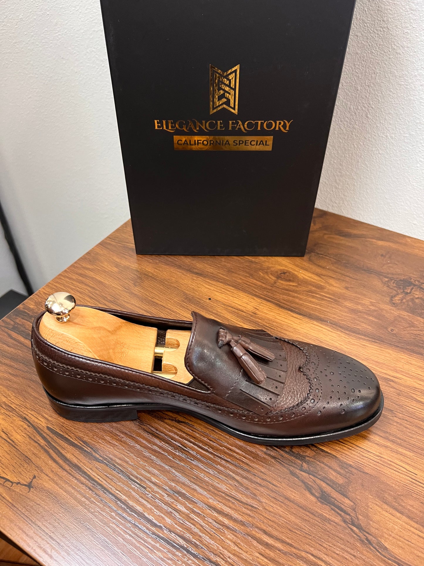 Dark Brown Leather Loafer