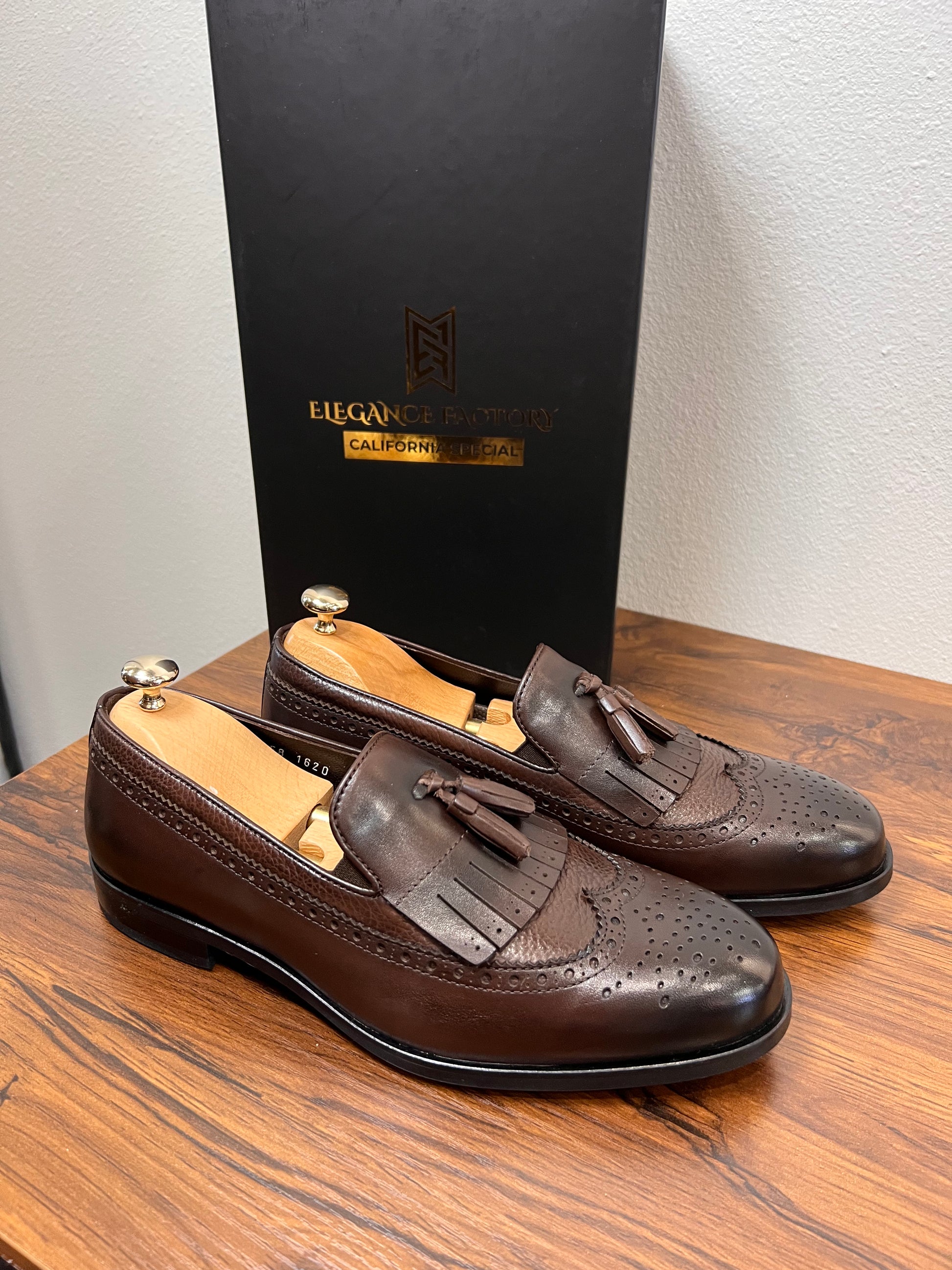 Dark Brown Leather Loafer