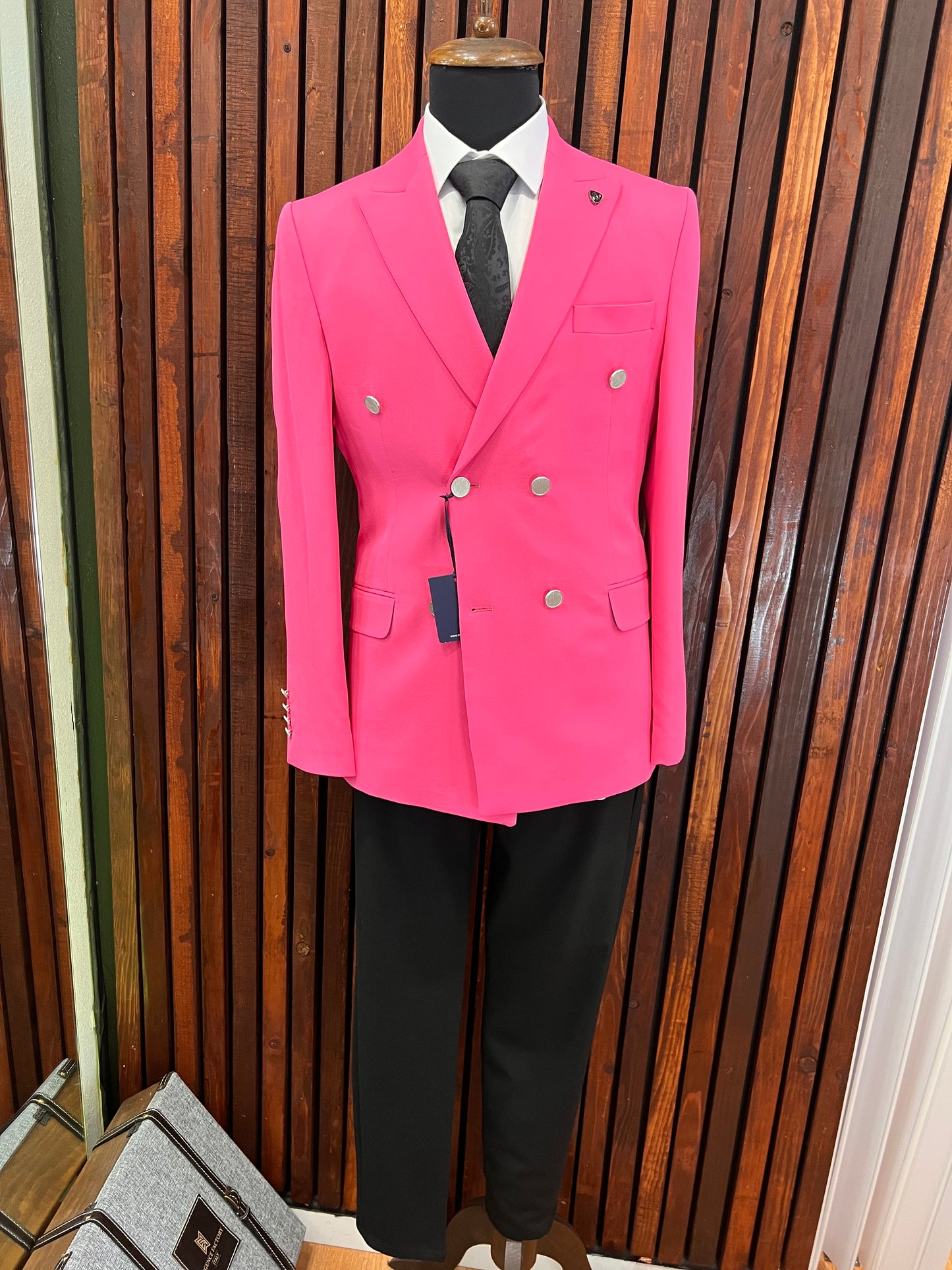 Pink Double Breasted Suit | Slim Fit | 2 piece