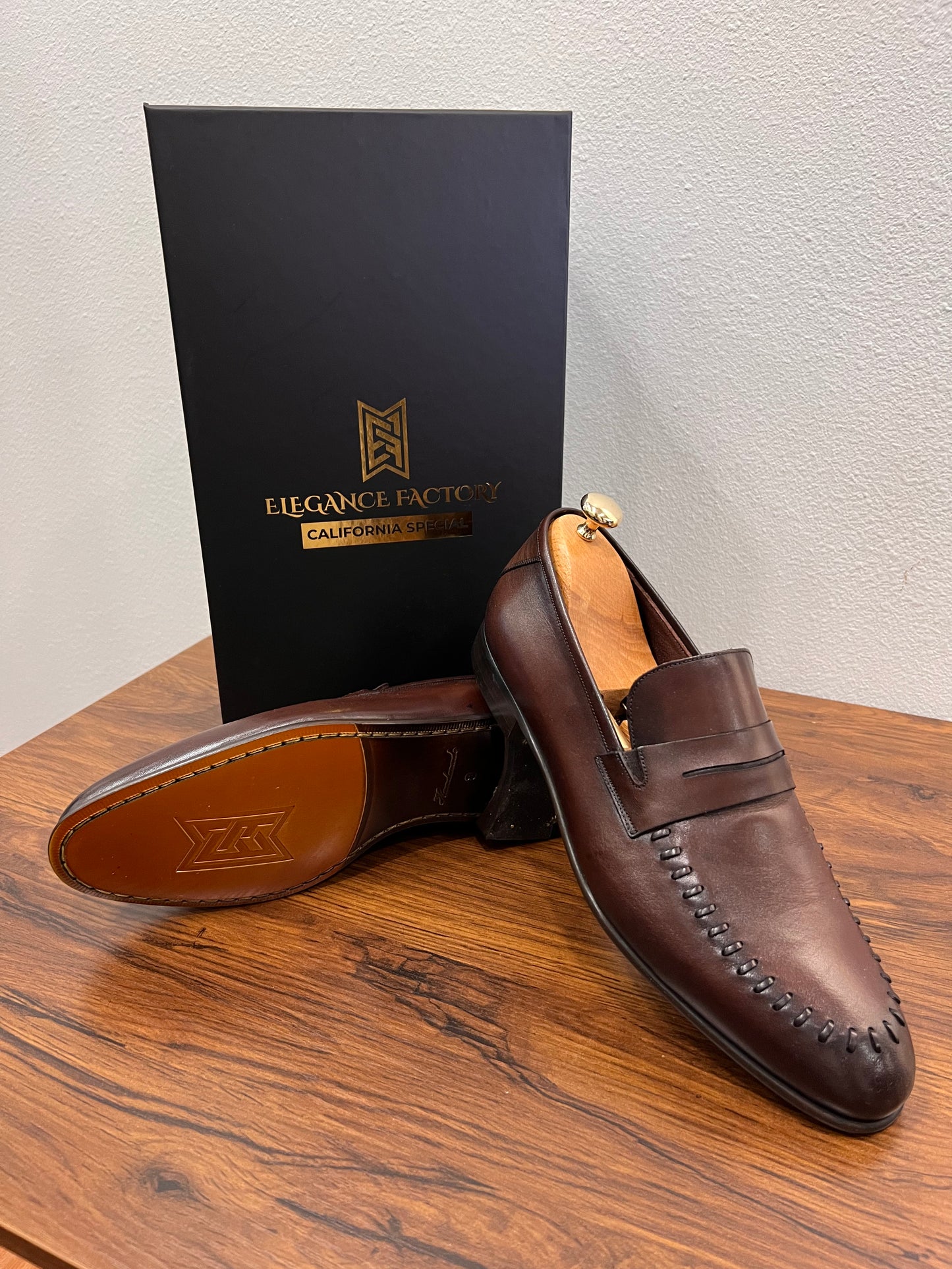 Real Leather Brown Loafer