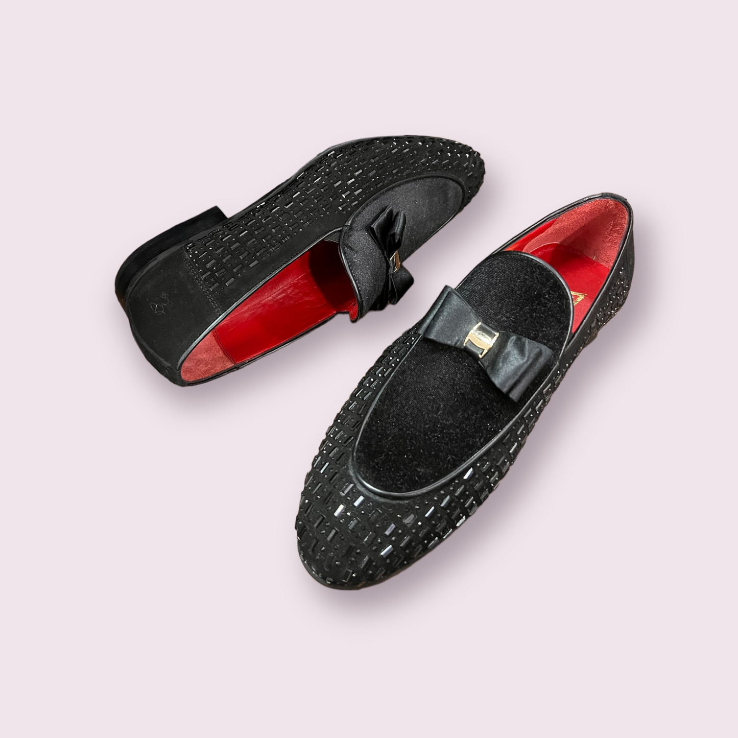 Black Tuxedo Leather Loafer Superior Quality Guaranteed