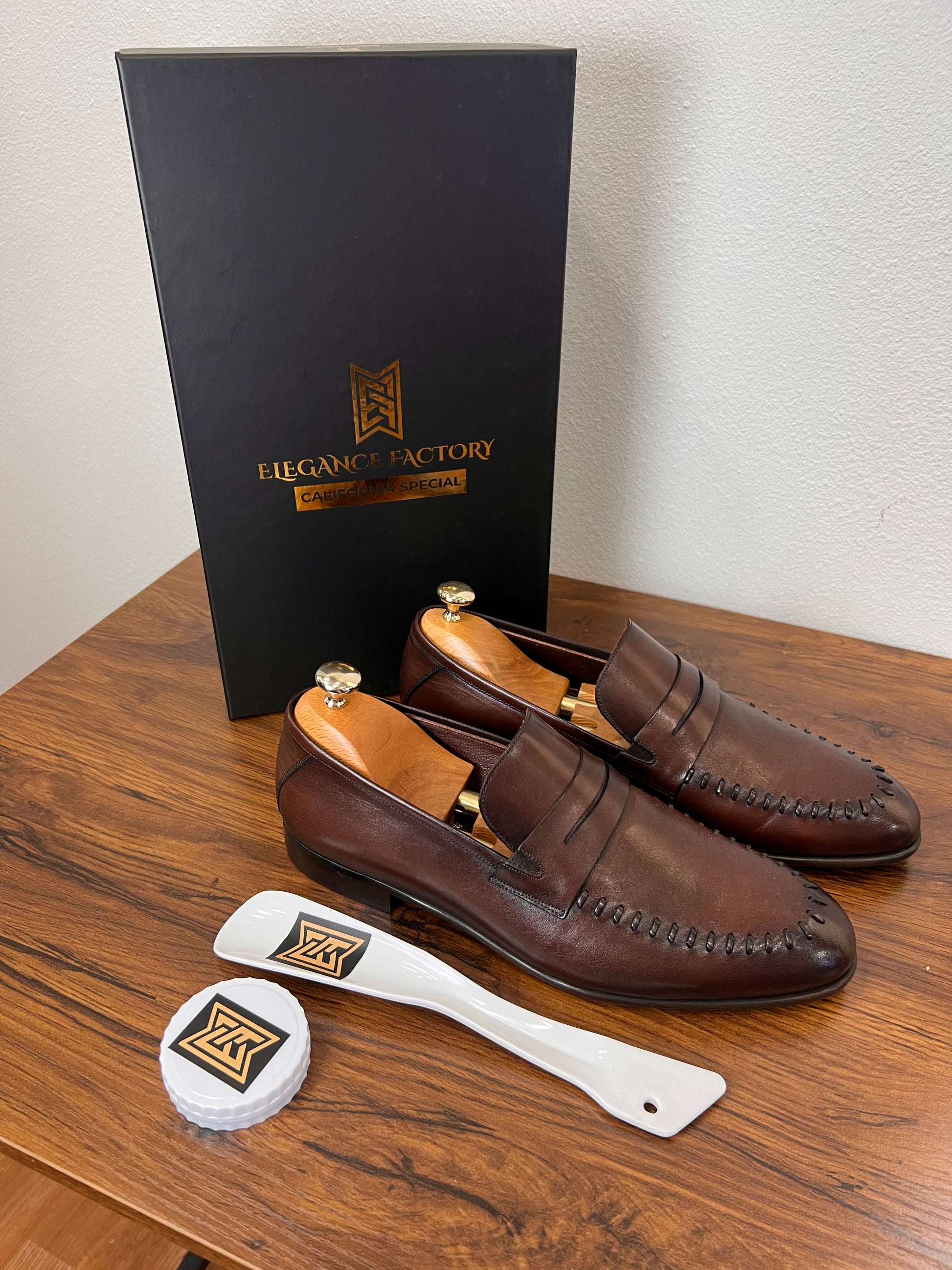 Real Leather Brown Loafer