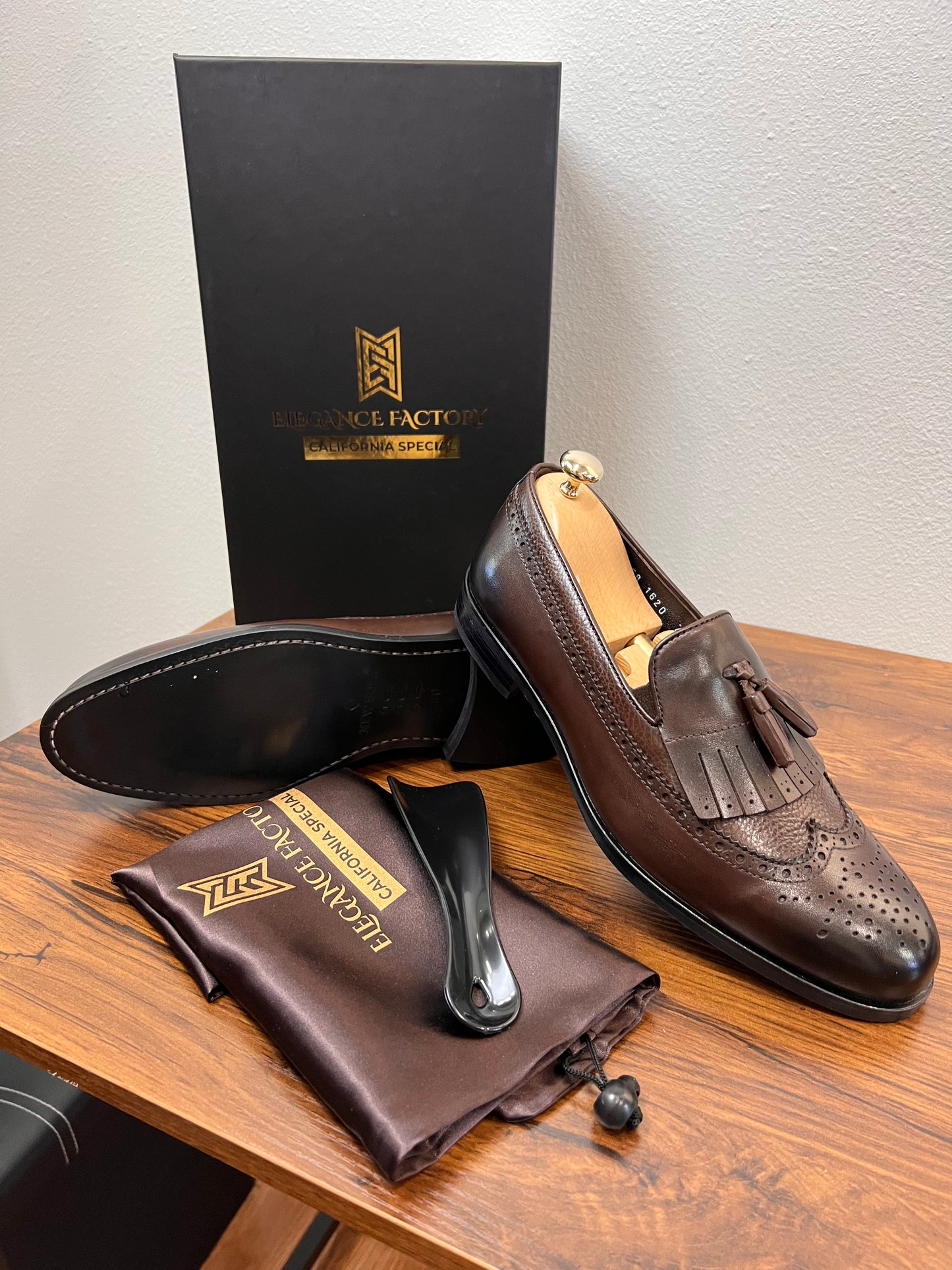 Dark Brown Leather Loafer