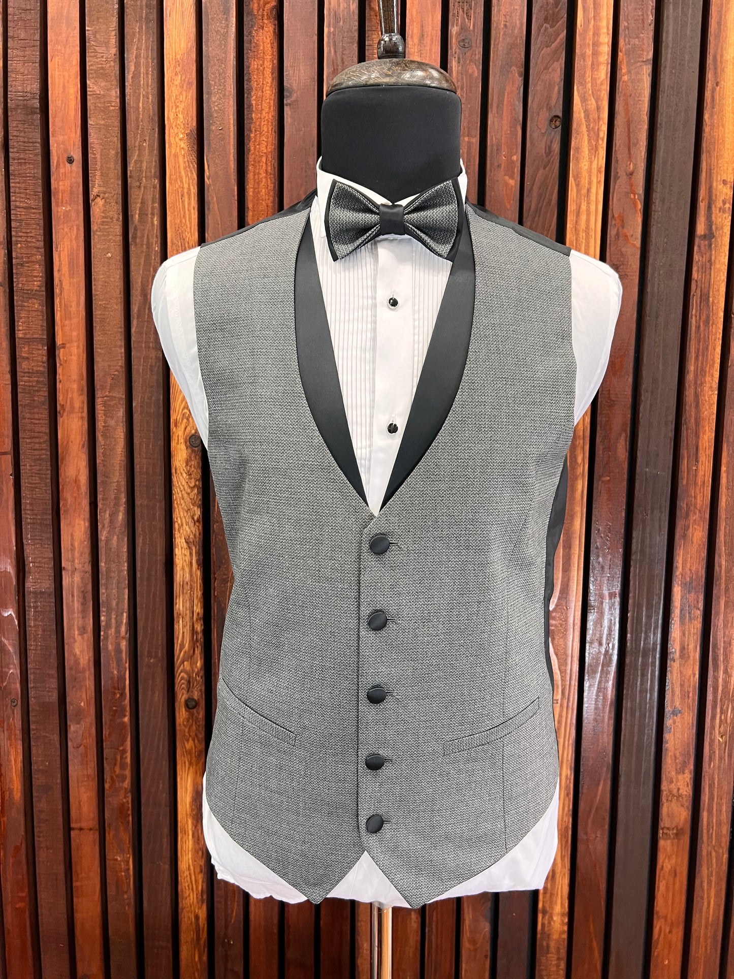 Men's Grey Slim Fit Tuxedo | Elegant Formalwear